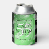 Elegant 55th Emerald Wedding Jubileum Blikjeskoeler (Blikje Voorkant)