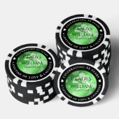 Elegant 55th Emerald Wedding Jubileum Poker Chips (Opstapeling)