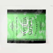 Elegant 55th Emerald Wedding Jubileum Wandkleed (Voorkant (horizontaal))