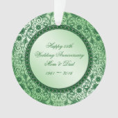 Elegant 55th Wedding Jubileum Acryl Ornament (voorkant)
