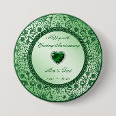 Elegant 55th Wedding Jubileum Button (Voorkant)