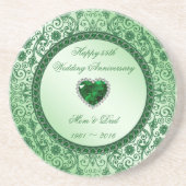 Elegant 55th Wedding Jubileum Onderzetter (Voorkant)