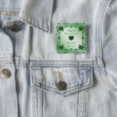 Elegant 55th Wedding Jubileum Square Button (In situ)