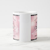 Elegant 5e Roos Quartz Wedding Jubileum Extra Grote Beker (Voorkant)