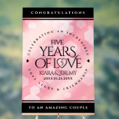 Élégant 5ème anniversaire Mariage de quartz Rose (Neutre)