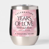 Élégant 5ème anniversaire Mariage de quartz Rose (Avant)