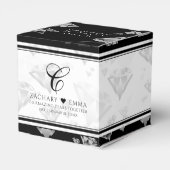 Elegant 60e 75e Diamond Bruiloft Jubileum Bedankdoosjes (Achterkant)