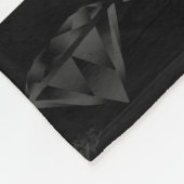 Elegant 60e 75e Diamond Bruiloft Jubileum Fleece Deken (Hoek)