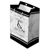 Elegant 60e 75e Diamond Bruiloft Jubileum Medium Cadeauzakje (Voorkant Gekanteld)