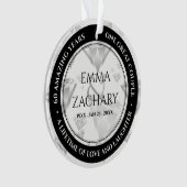 Elegant 60e 75e Diamond Bruiloft Jubileum Ornament (voorkant)