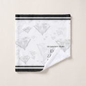 Élégant 60e anniversaire de Mariage de diamant (Gant de toilette)