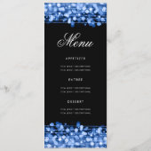 Élégant 60e anniversaire Programme de fête Bleu av (Dos)