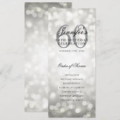 Élégant 60e anniversaire programme de fête Silver (Devant / Derrière)