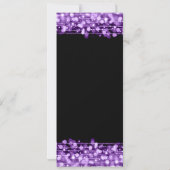 Élégant 60e anniversaire programme fête violet (Dos)