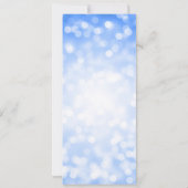 Élégant 60e anniversaire Programme Navy Blue Bokeh (Dos)