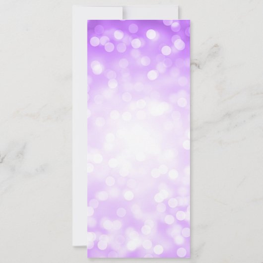 Élégant 60e anniversaire Programme Purple Bokeh (Dos)