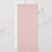 Élégant 60e anniversaire Programme Rose Gold Blush (Dos)