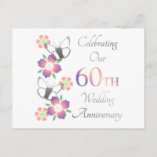 Elegant 60e Jubileum Briefkaart