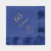 Elegant 60e Jubileum Folie Servetten (Voorkant)