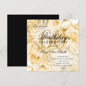 Elegant 60e verjaardag Floral Gold (Voorkant / Achterkant)