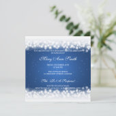 Elegant 60e verjaardag Magic Sparkle Blue Kaart (Staand voorkant)