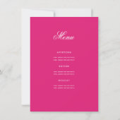 Elegant 60e verjaardag programma Gold Hot Pink Men (Achterkant)