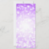 Elegant 60e verjaardagsprogramma Paarse Bokeh Kaart (Achterkant)