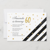Elegant 60ste verjaardag script kaart (Achterkant)