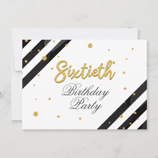 Elegant 60ste verjaardag script kaart (Voorkant)