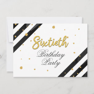 Elegant 60ste verjaardag script kaart