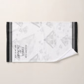 Elegant 60th Diamond Wedding Jubileum Bad Handdoek (Handdoek)