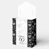 Elegant 60th Diamond Wedding Jubileum Bedankdoosjes (Geopend)