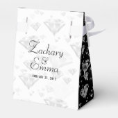 Elegant 60th Diamond Wedding Jubileum Bedankdoosjes (Achterkant)