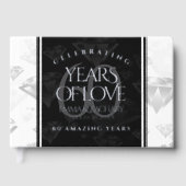 Elegant 60th Diamond Wedding Jubileum Gastenboek (Voorkant)