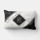 Elegant 60th Diamond Wedding Jubileum Kussen (Voorkant)
