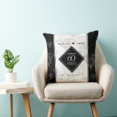 Elegant 60th Diamond Wedding Jubileum Kussen (Stoel)