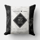Elegant 60th Diamond Wedding Jubileum Kussen (Voorkant)