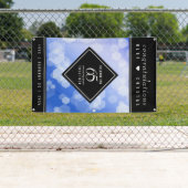 Elegant 65th Blue Sapphire Wedding Jubileum Spandoek (Insitu)