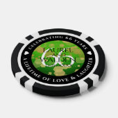 Elegant 66th Titanite Wedding Jubileum Poker Chips (Enkel)
