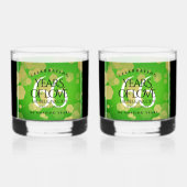 Elegant 66th Titanite Wedding Jubileum Whisky Glas (Achterkant)