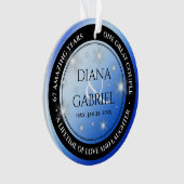 Élégant 67e anniversaire Mariage de Star Sapphire (devant)