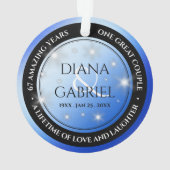 Élégant 67e anniversaire Mariage de Star Sapphire (dos)