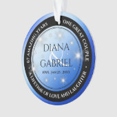 Élégant 67e anniversaire Mariage de Star Sapphire (devant)