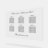 Élégant 6 Tableau Sièges Symbole acrylique (Angle)