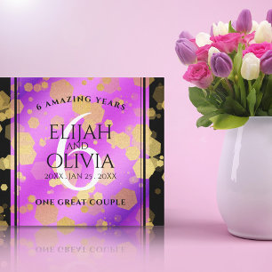 Elegant 6e Amethyst Wedding Jubileum Canvas Afdruk