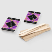 Elegant 6e Amethyst Wedding Jubileum Handwaaier (Niet-gemonteerd)