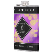 Elegant 6e Amethyst Wedding Jubileum Heupfles (Links)