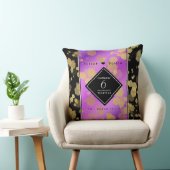 Elegant 6e Amethyst Wedding Jubileum Kussen (Stoel)