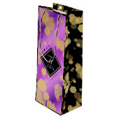 Elegant 6e Amethyst Wedding Jubileum Wijn Cadeautas (Achterkant Gekanteld)