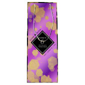 Elegant 6e Amethyst Wedding Jubileum Wijn Cadeautas (Voorkant)